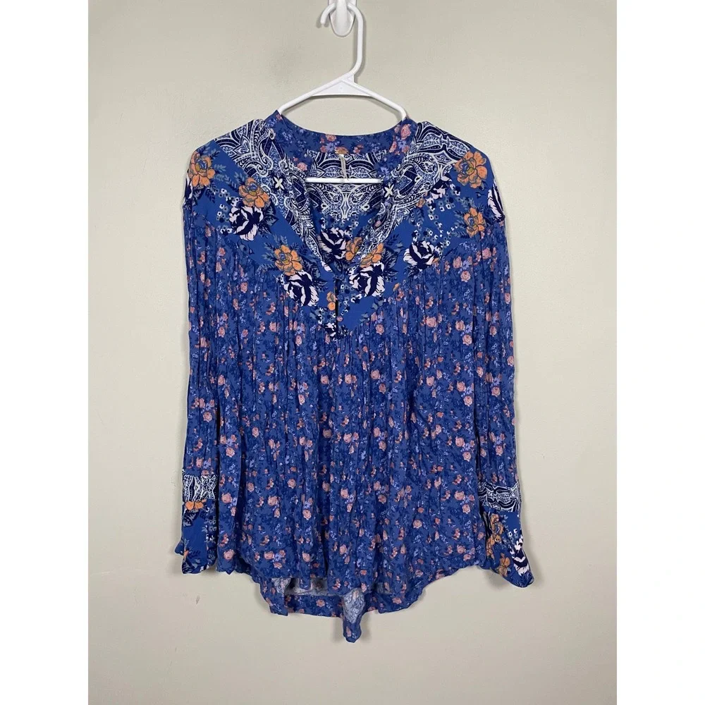 Free People blue floral